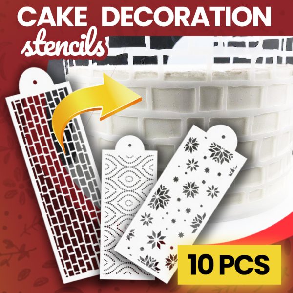Cake stencils – Szablony do dekoracji ciast (10 sztuk) slider