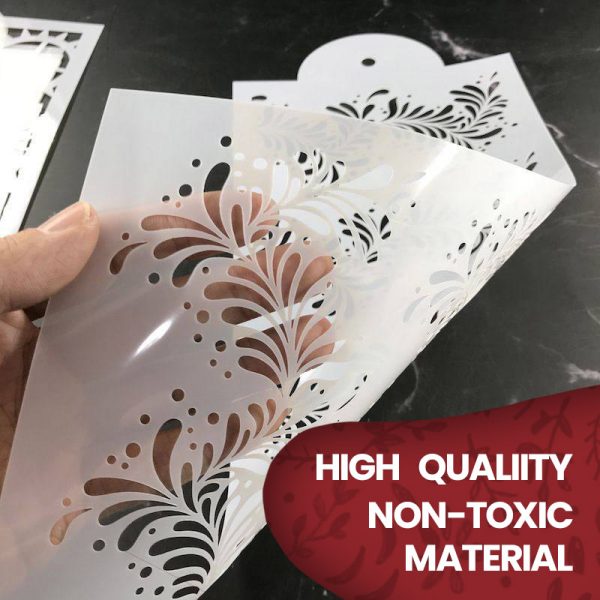 Cake stencils – Szablony do dekoracji ciast (10 sztuk) slider