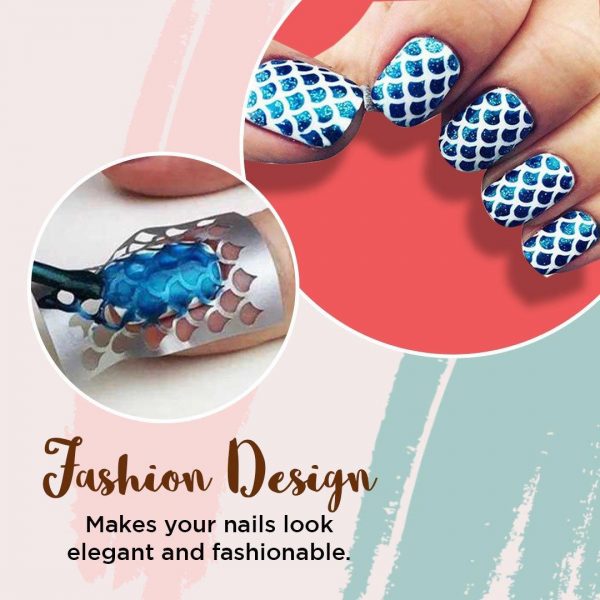 Nailart – Szablony do zdobienia paznokci (144 sztuk) slider