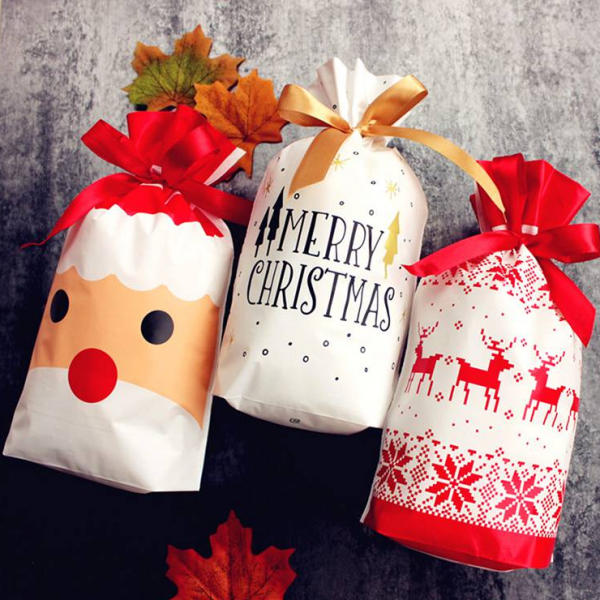 CHRISTMAS BAGS –  Torby na prezenty świąteczne (5 sztuk)