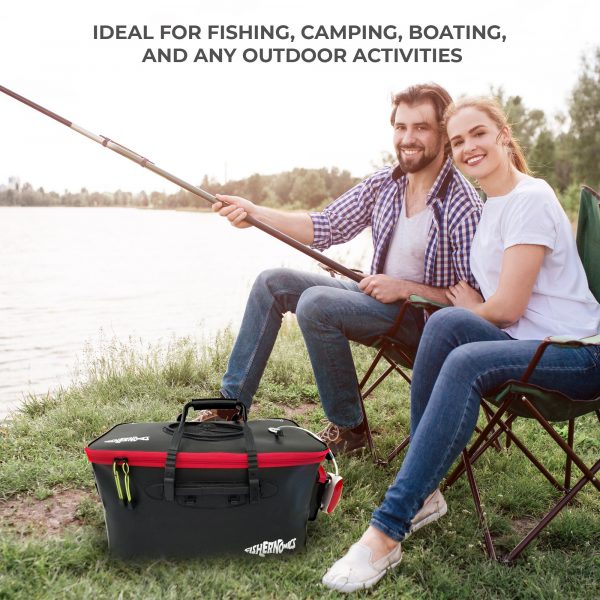 Foldable fishing bucket – Składane wiadro wędkarskie slider